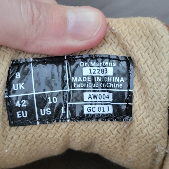 Dr Martens Vintage 90s y2k Tan Leather Splat Flower Power Platform Oxfords 10 - Picture 7 of 8